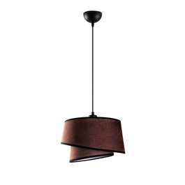 Opviq Stage - 14702 Lámpara de araña de cuerpo metálico marrón oscuro